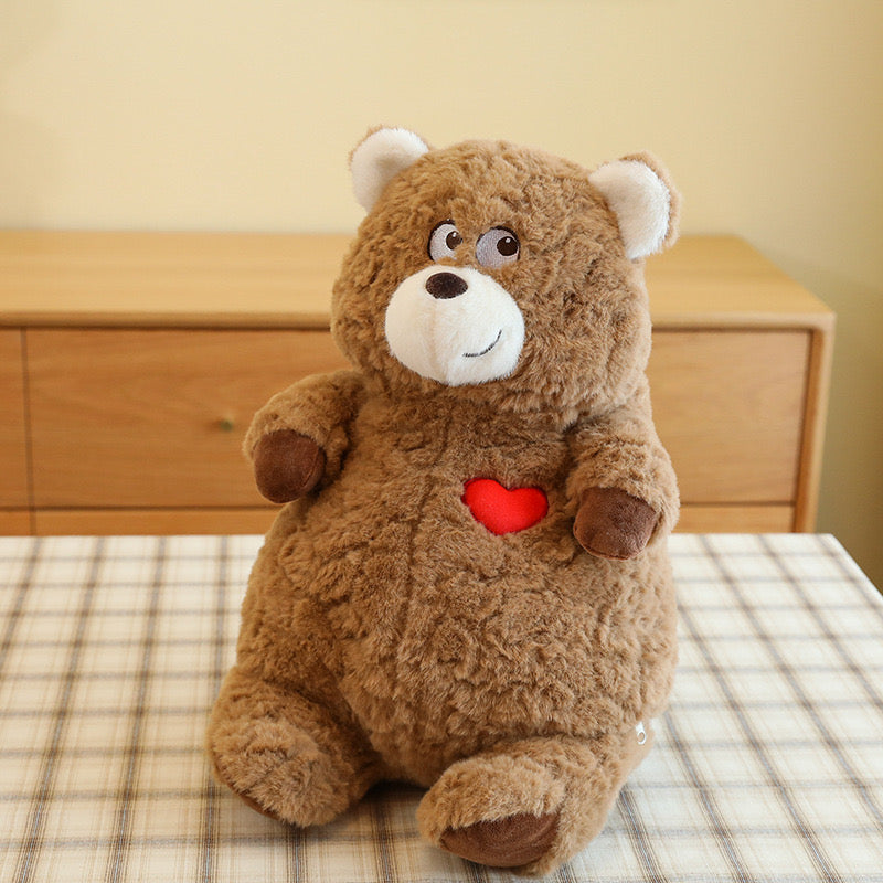 BT | Heart brown Bear teddy