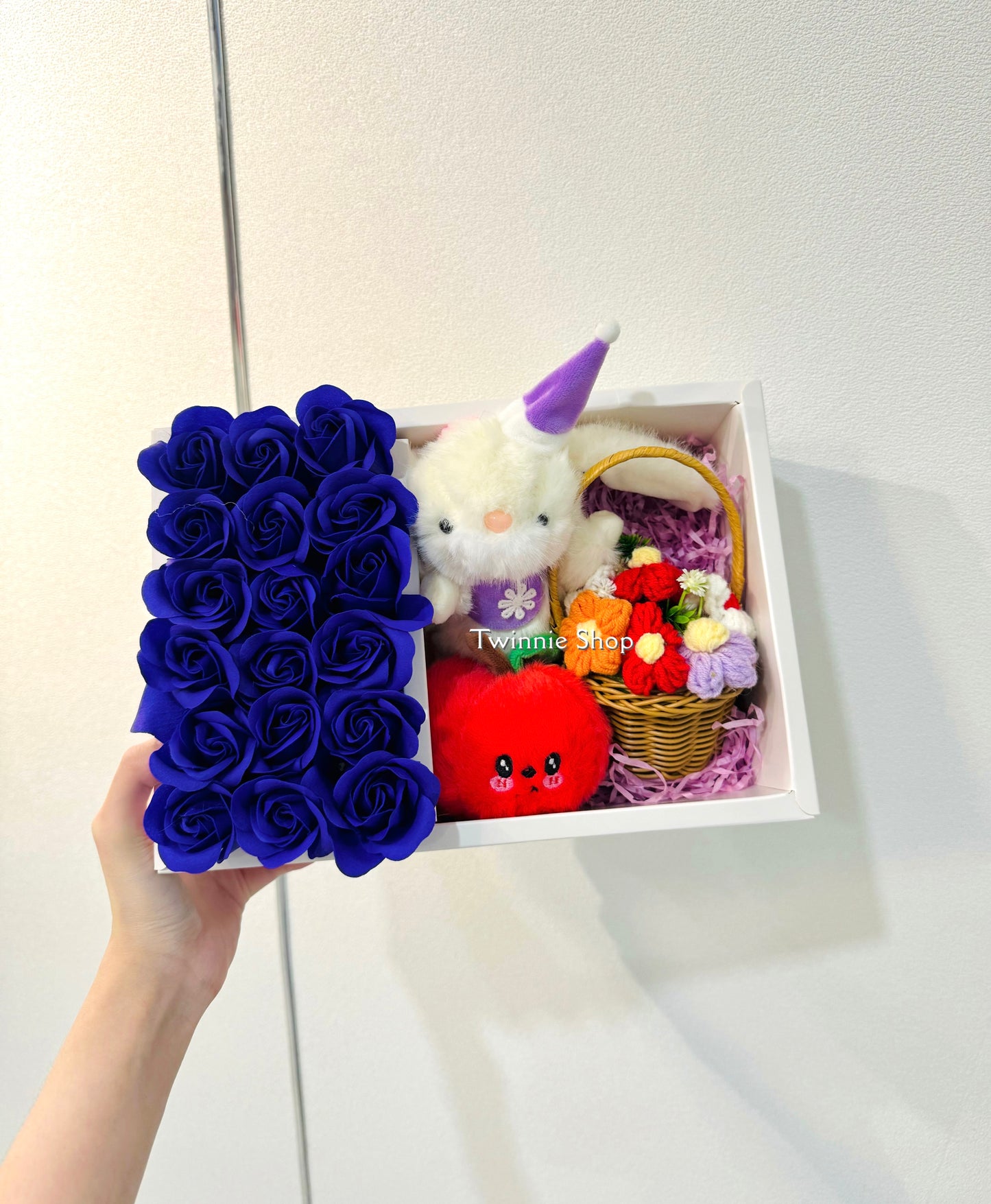 KCB | Purple rose bunny gift box