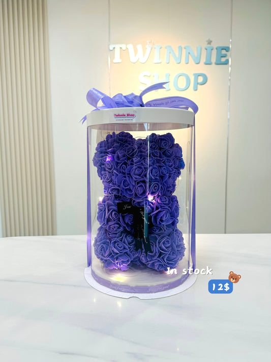 SRB | Purple rose bear gift box