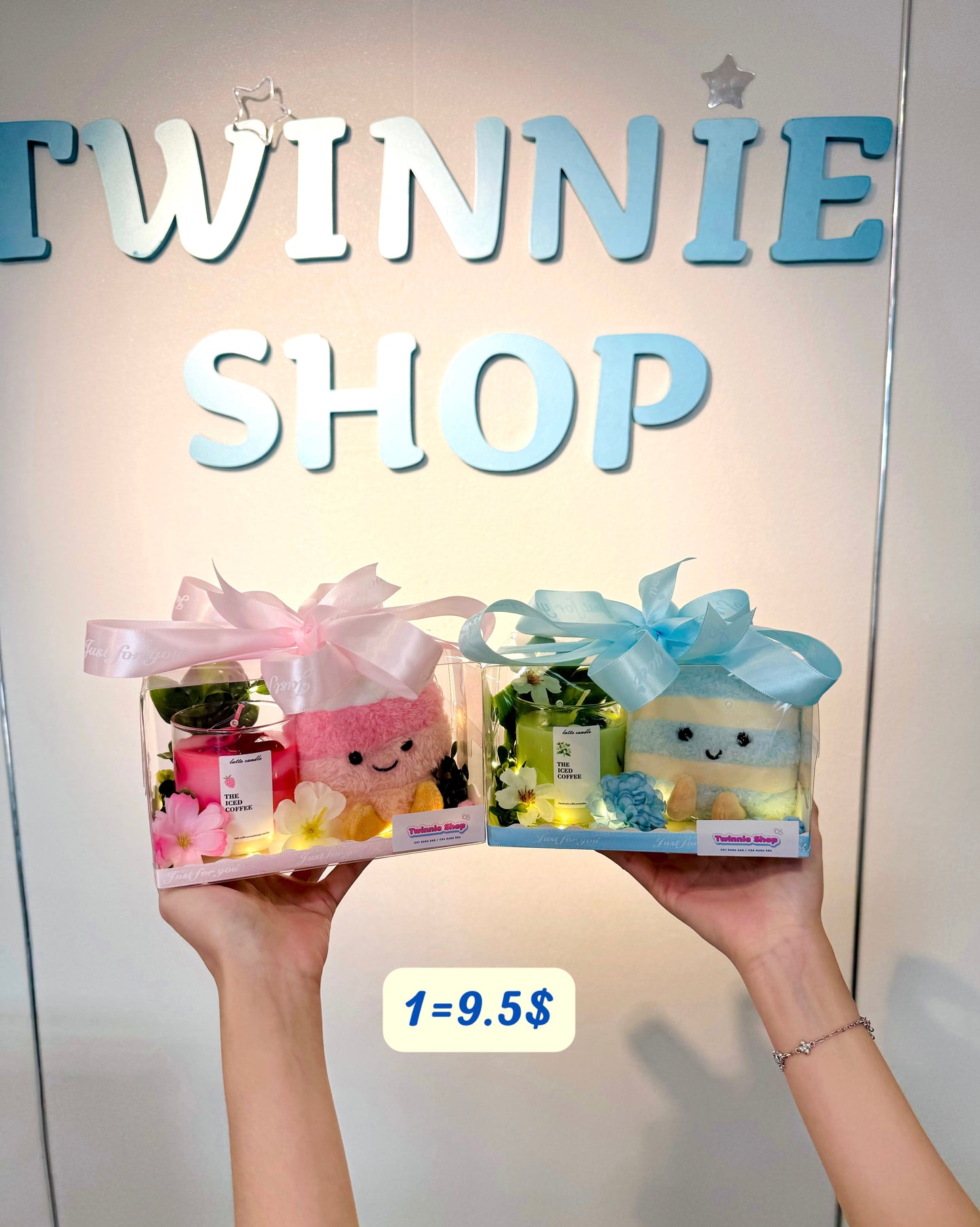 CD | Cake keychain candle set