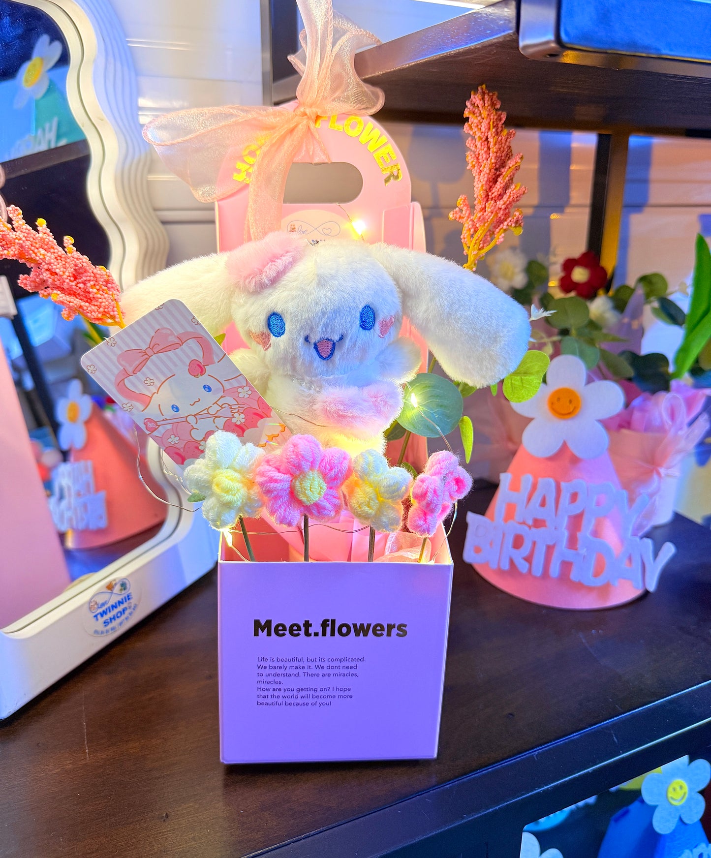 EVB | Cinamoroll keychain flower set