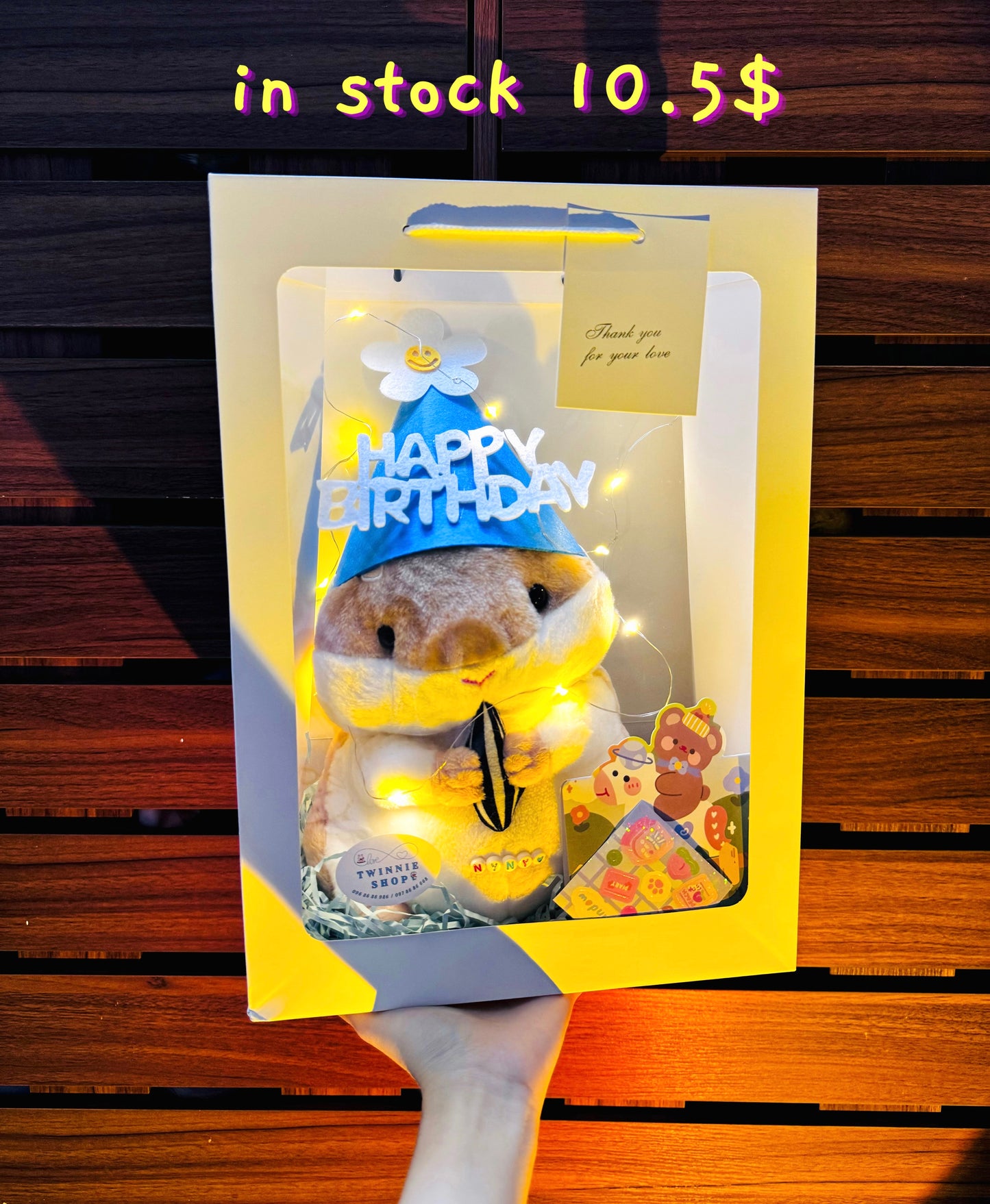 SRBBD | Hamster birthday bag with name