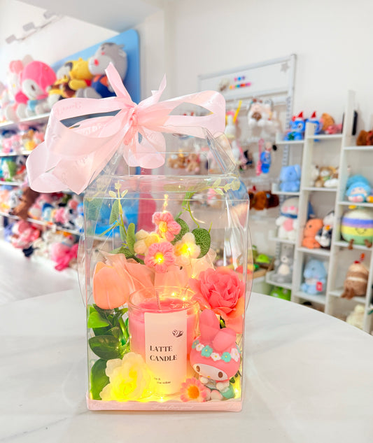 CD | Pink candle flower set