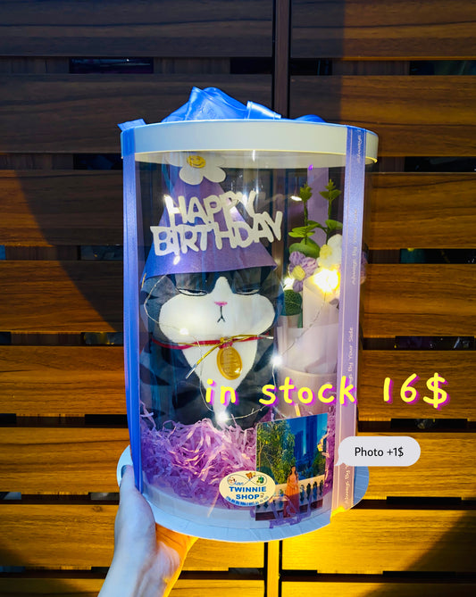 BD16 | Moody cat full birthday box