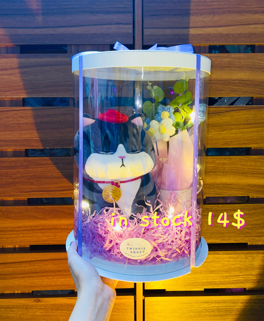 SRBFW | Cat flower round box