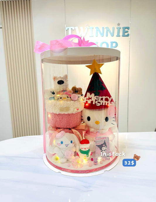 Xmas | Pink flower big set