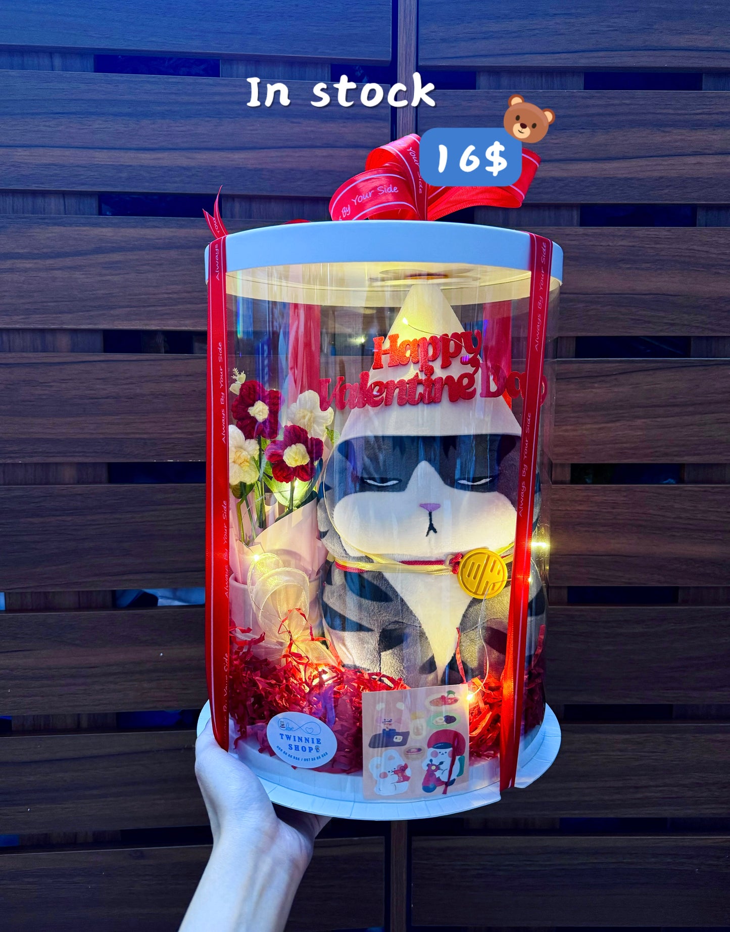 VLT | Cat flower valentine gift set