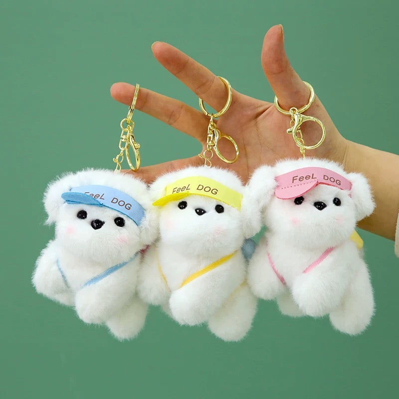KEY | puppy hat keychain