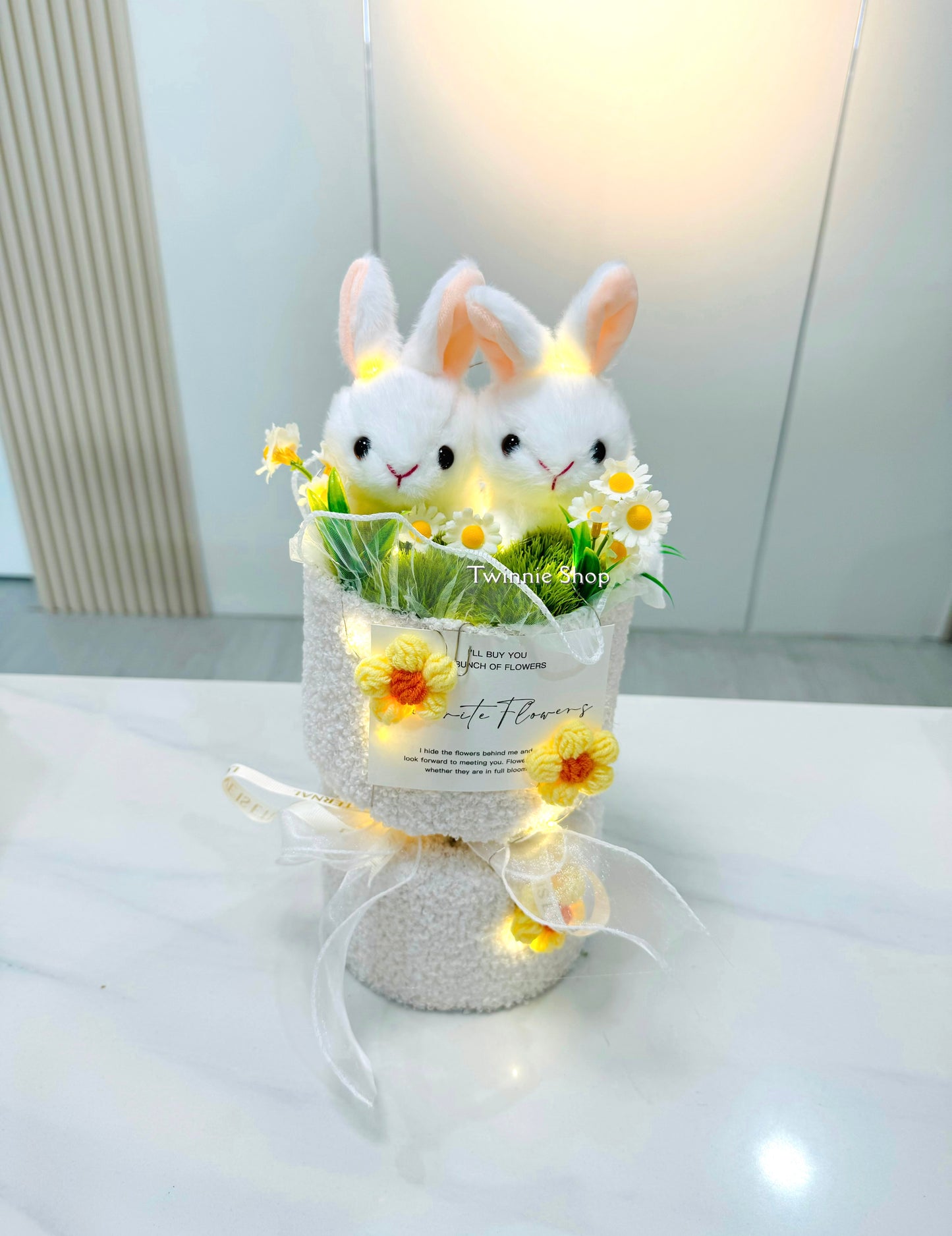 FC | Rabbit couple white bunch