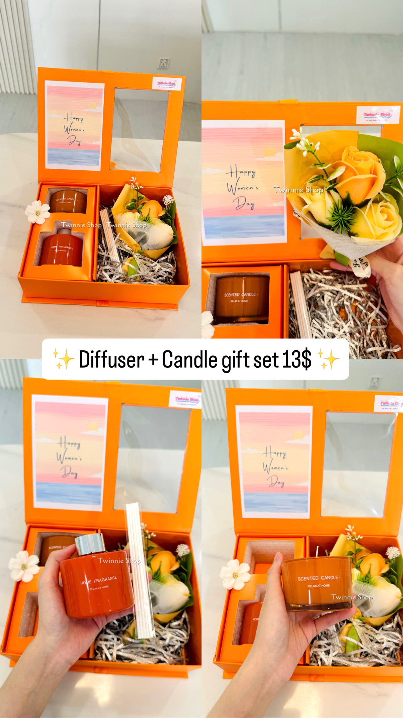 CD | Candle Diffuser flower set