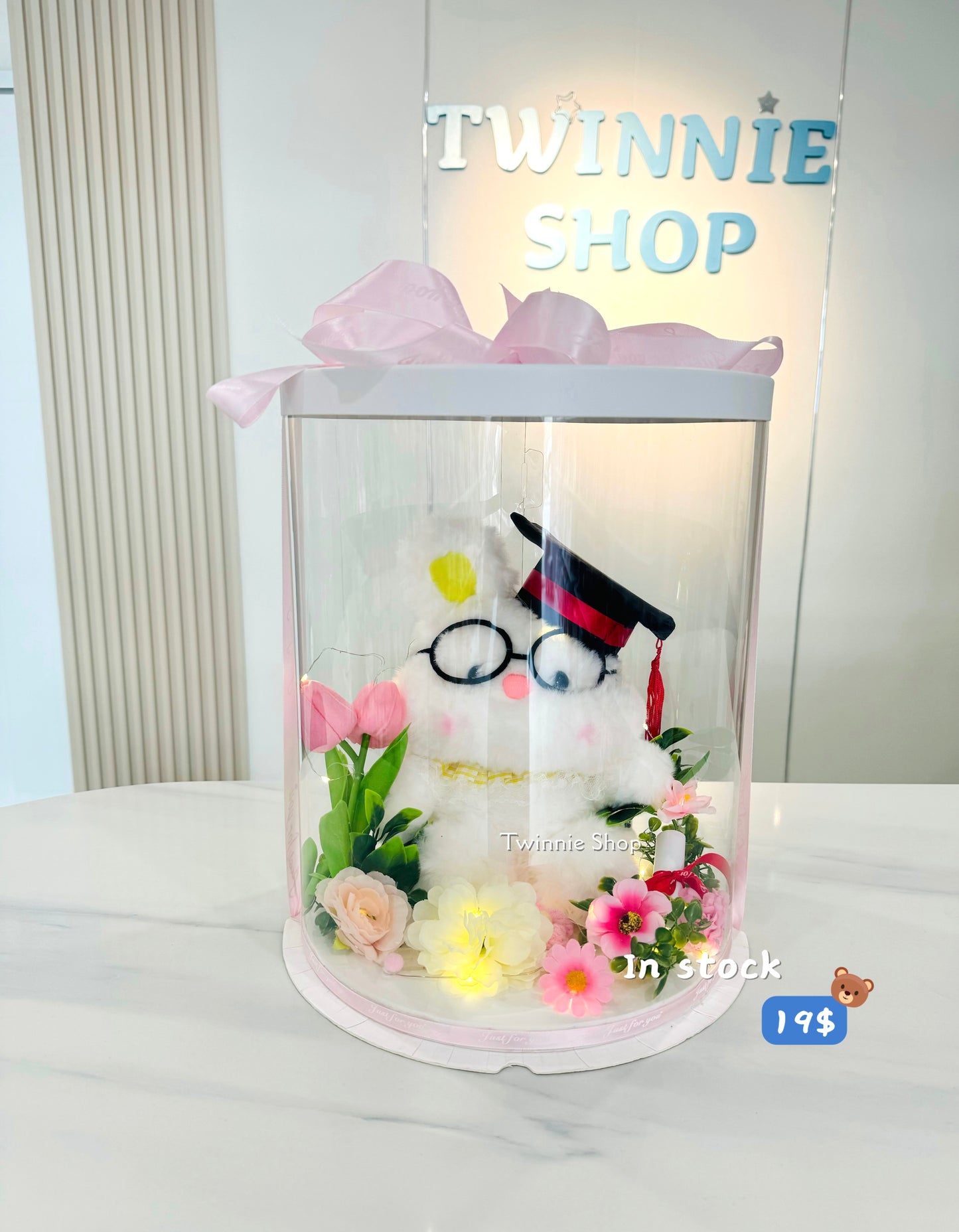 GRA | Rabbit graduate flower set