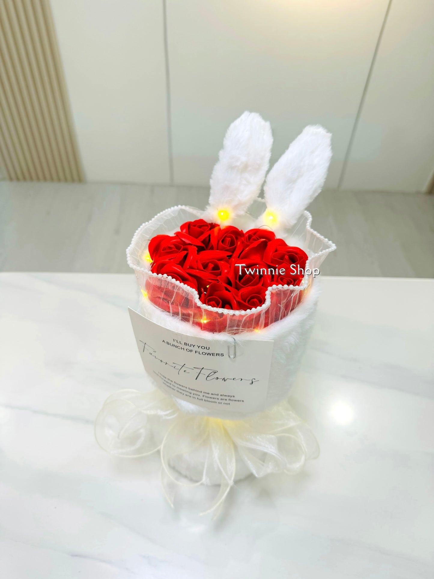 FW | Rose rabbit flower bunch