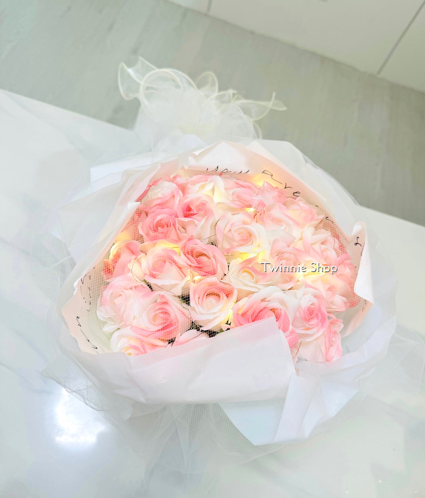 FW | Pink rose bunch medium size