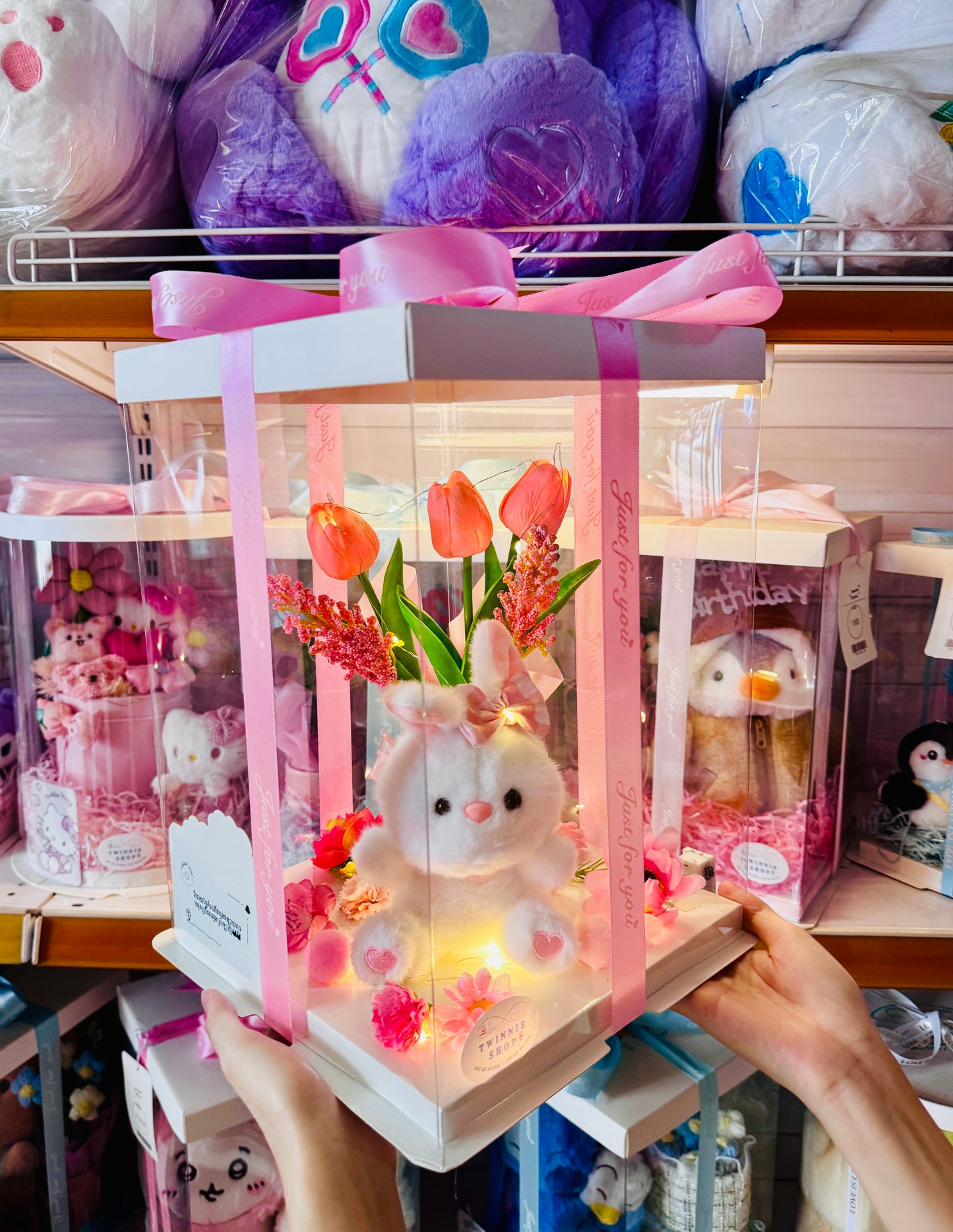KCB | Rabbit keychain flower set