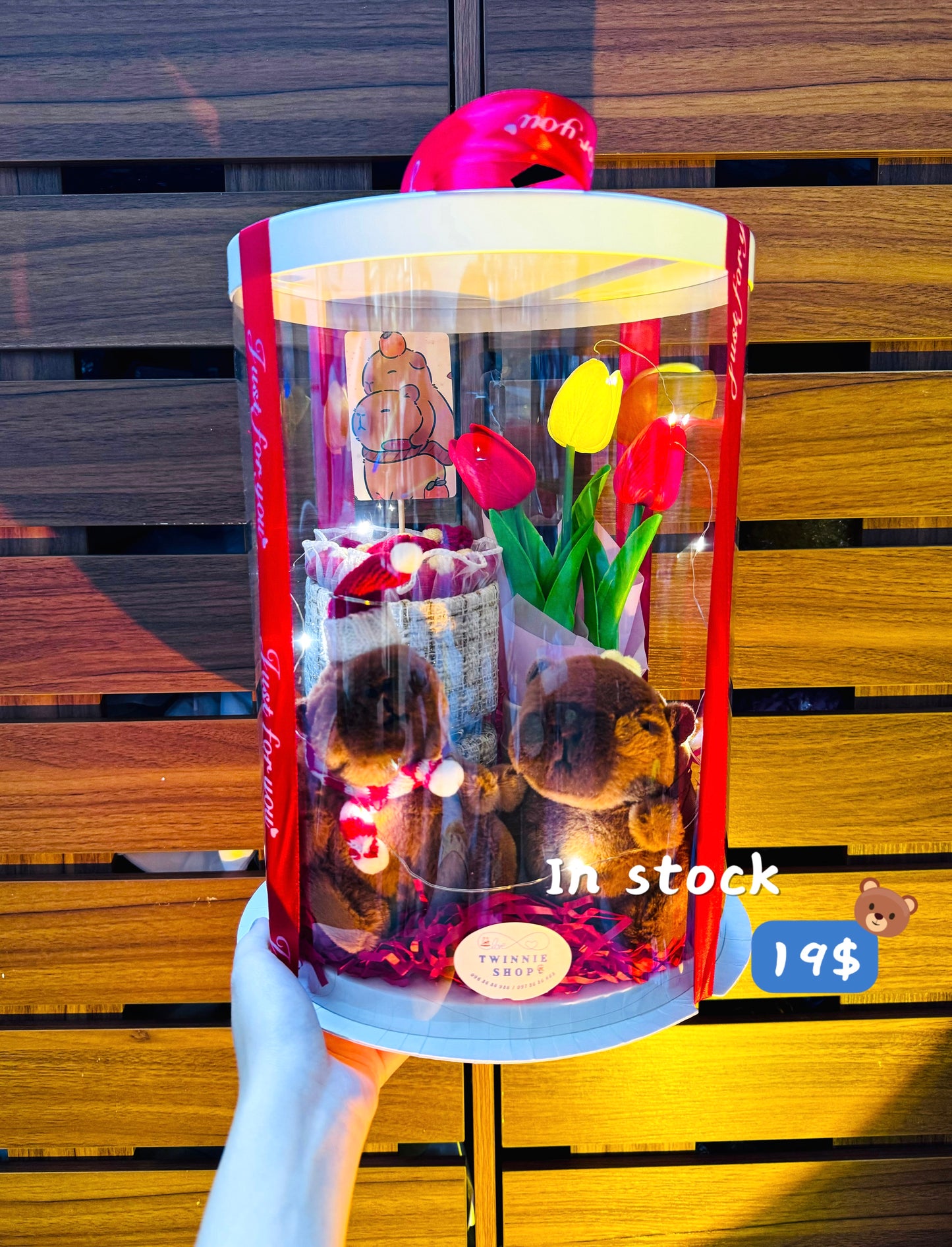 KCB | Capybara keychain flower bunch set