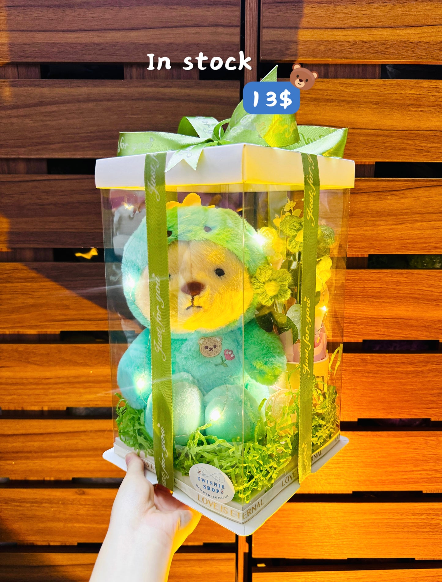 SRBFW | Green Bear flower set