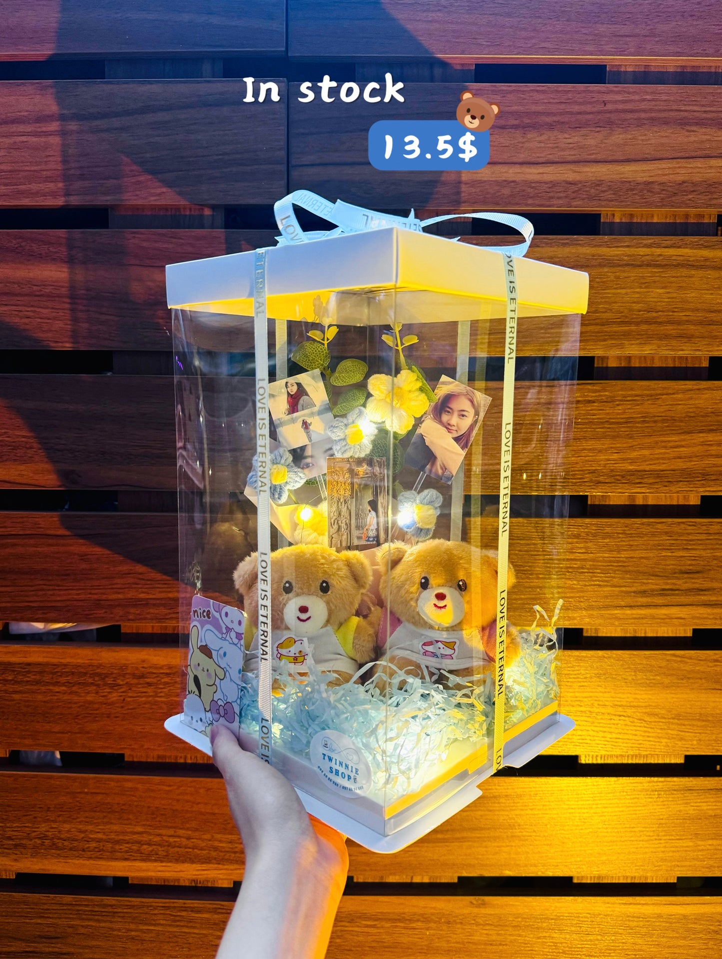 KCB | Couple bear photo flower set