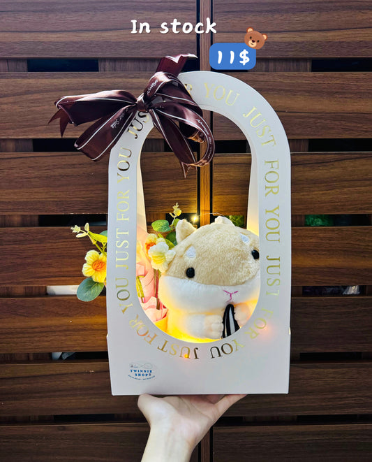 SRBFW | Hamster flower gift bag