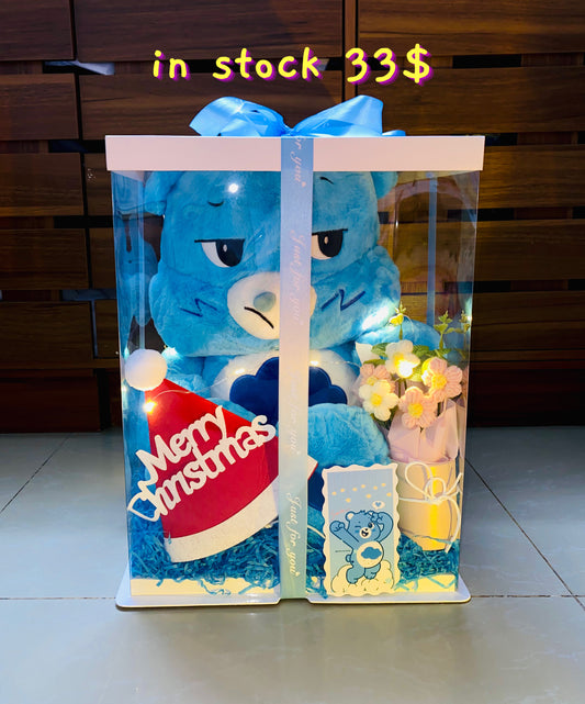 Xmas | Blue care bear Christmas set