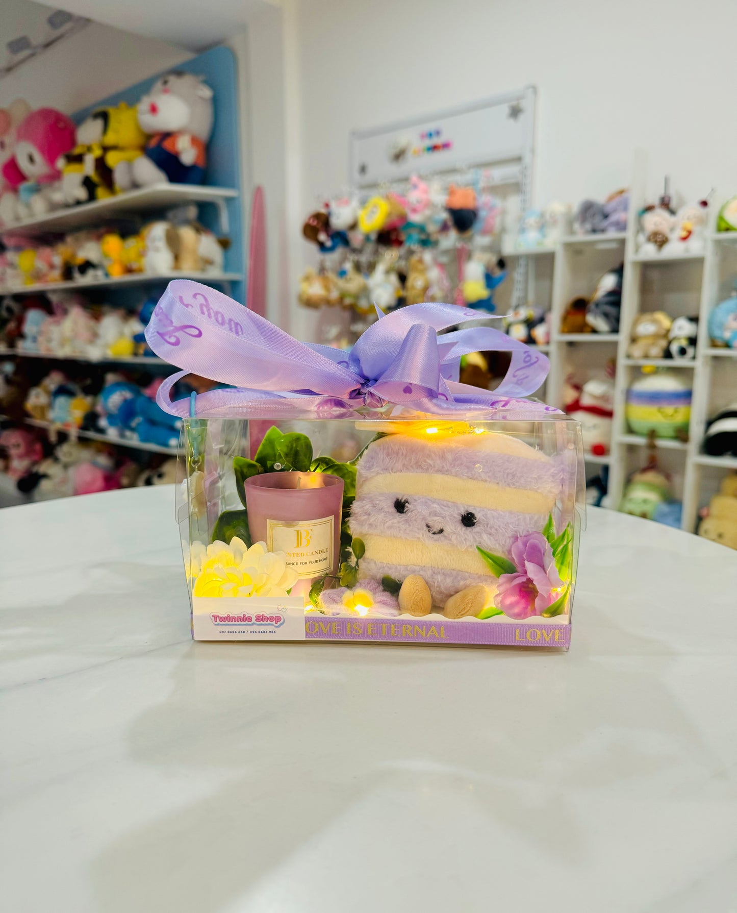 CD | Cake keychain candle set