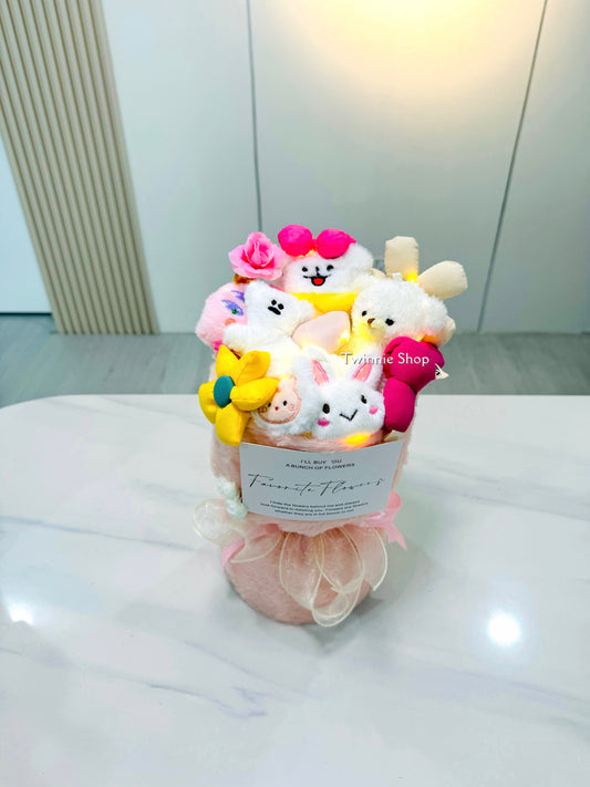 FW | Pink puppy flower bunch