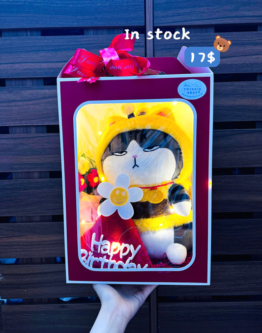 BB | Bee cat birthday gift bag