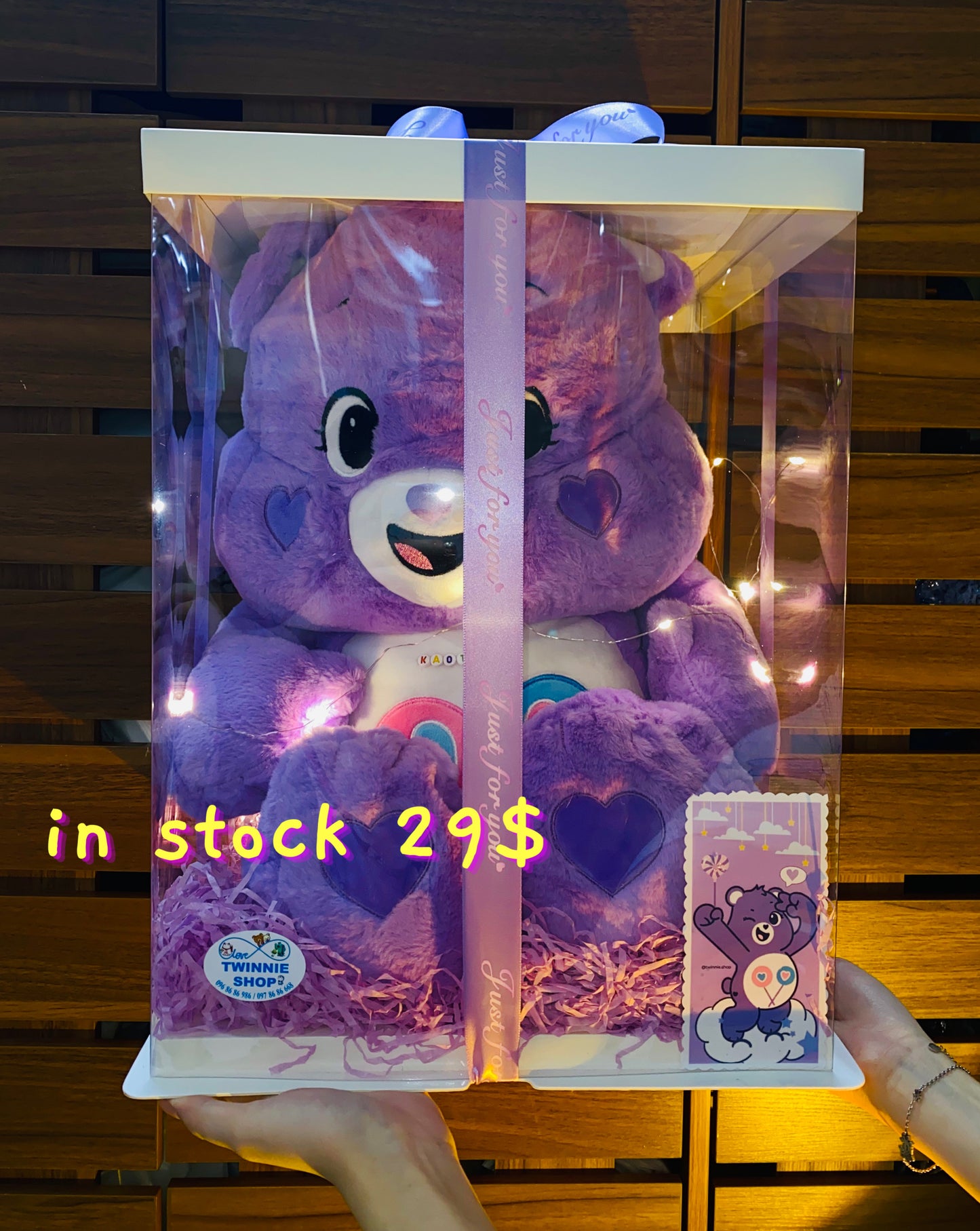 BB | Purple care bear gift set