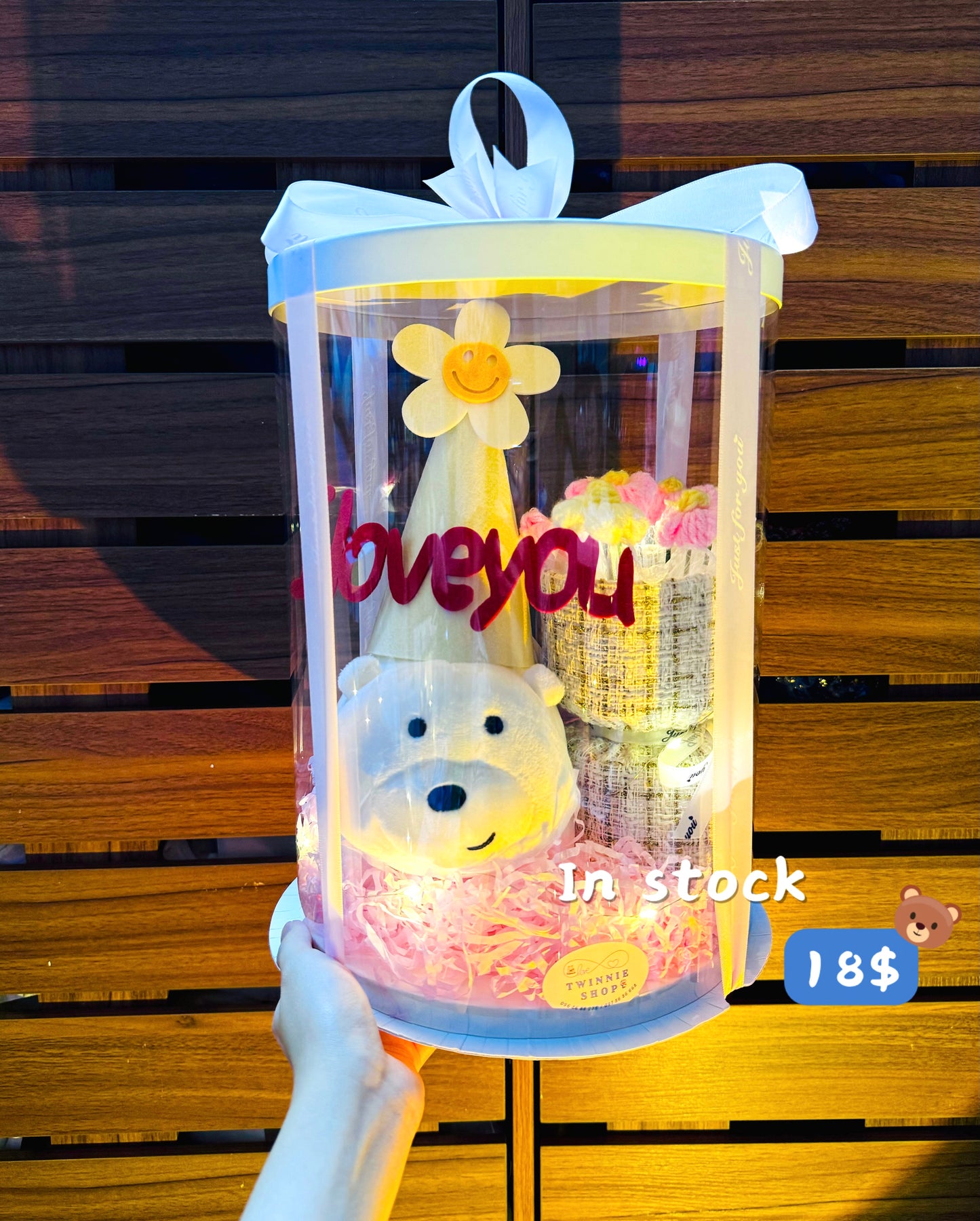 ILY | Ice bear Iloveyou flower set