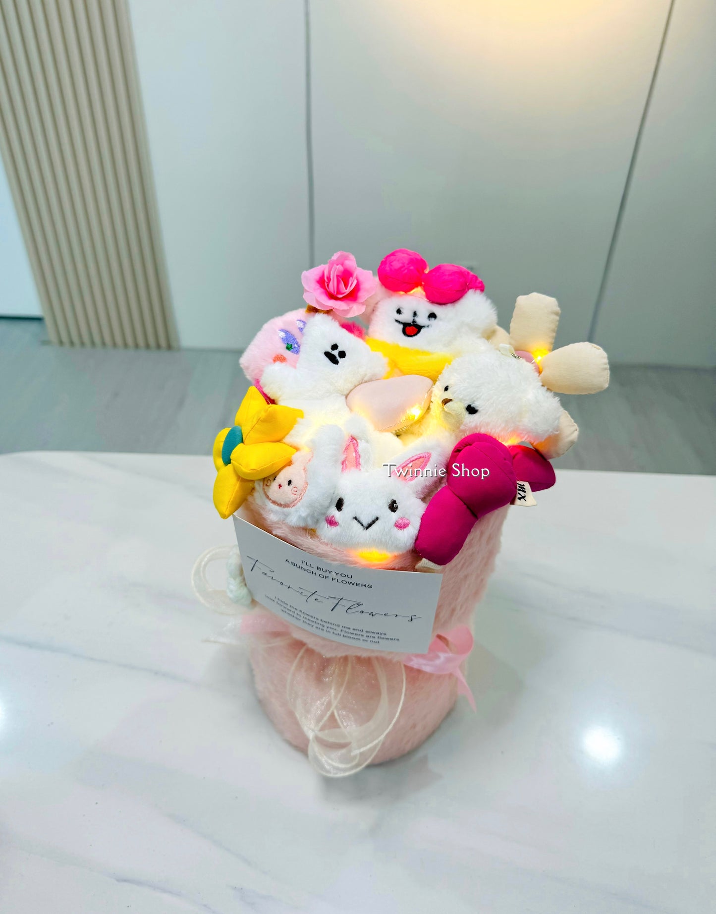 FW | Pink puppy flower bunch