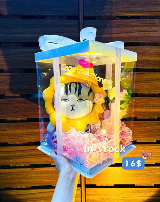 CON | Sunflowers cat congratulation set