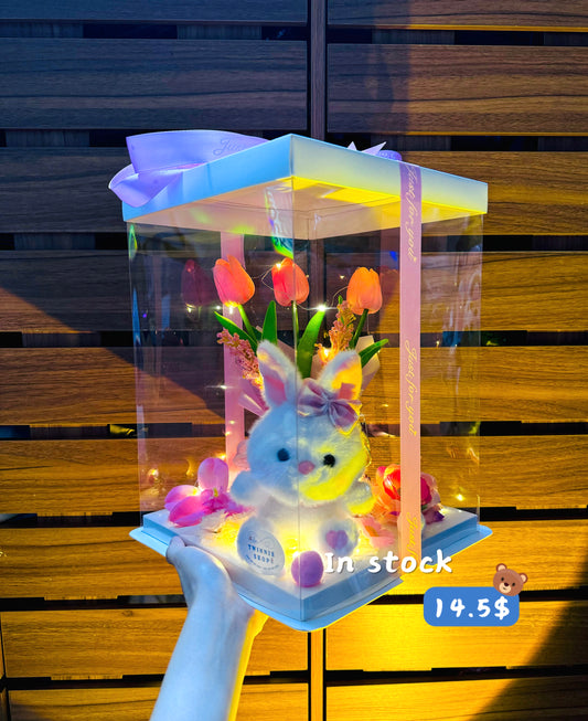 KCB | Rabbit keychain flower set
