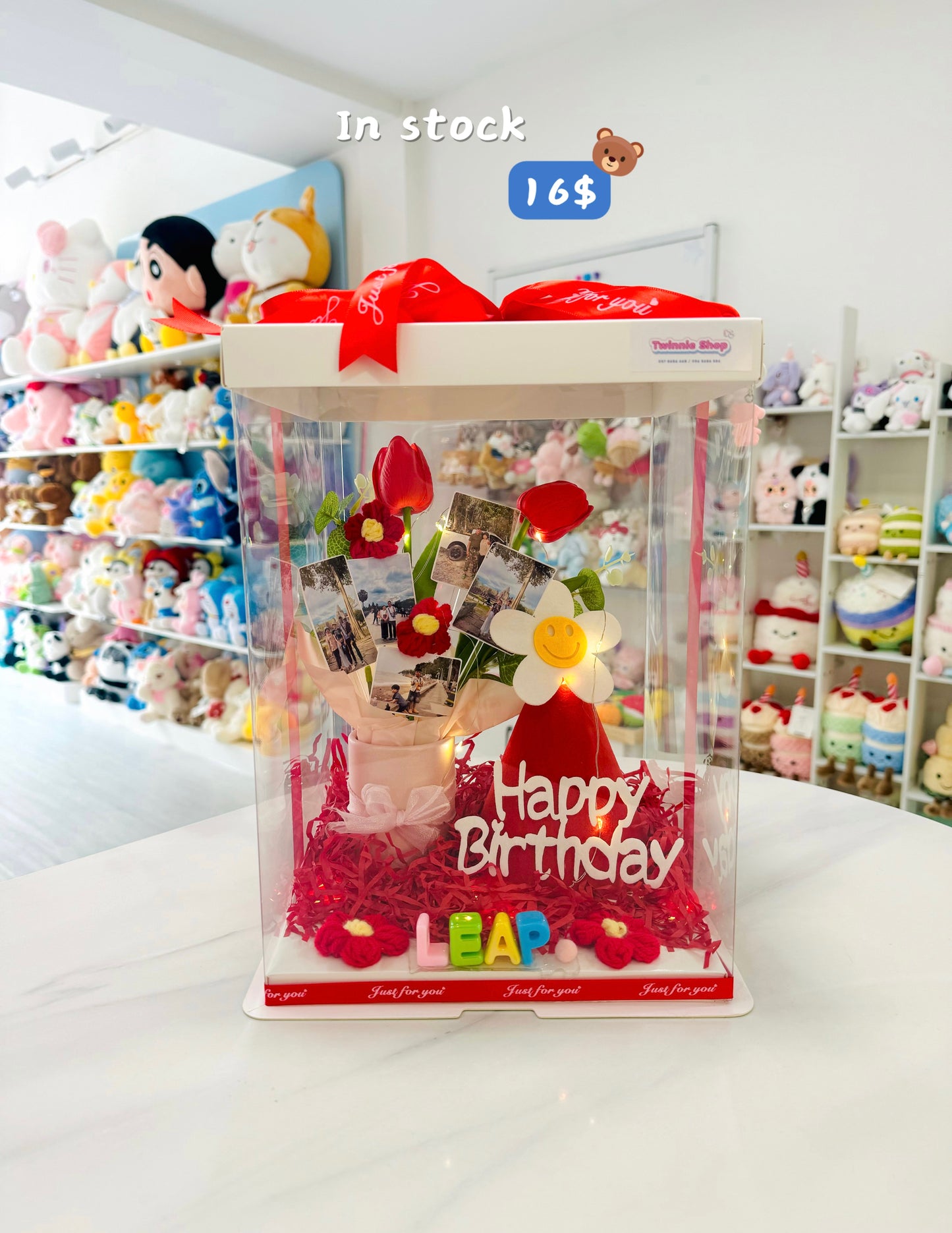 FWB | Red birthday flower set
