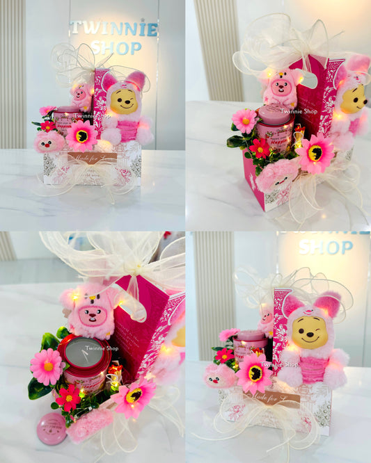 CD | Pink candle flower set