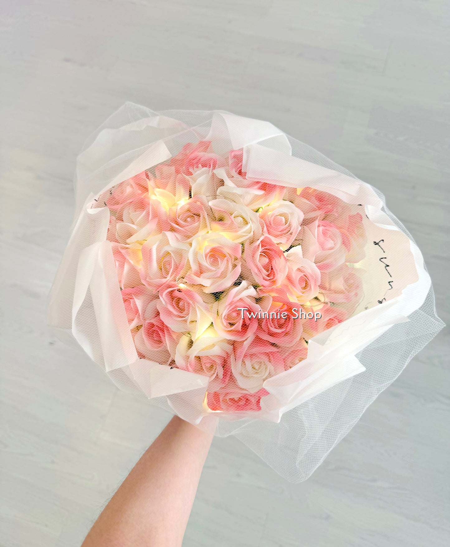 FW | Pink rose bunch medium size