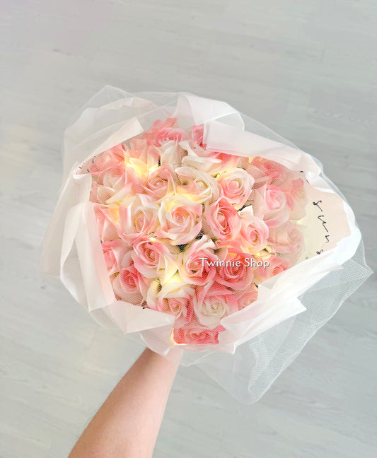 FW | Pink rose bunch medium size