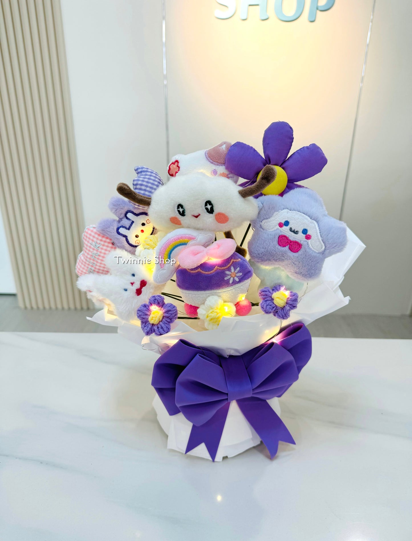 FW | Purple cloud ribbon bunch