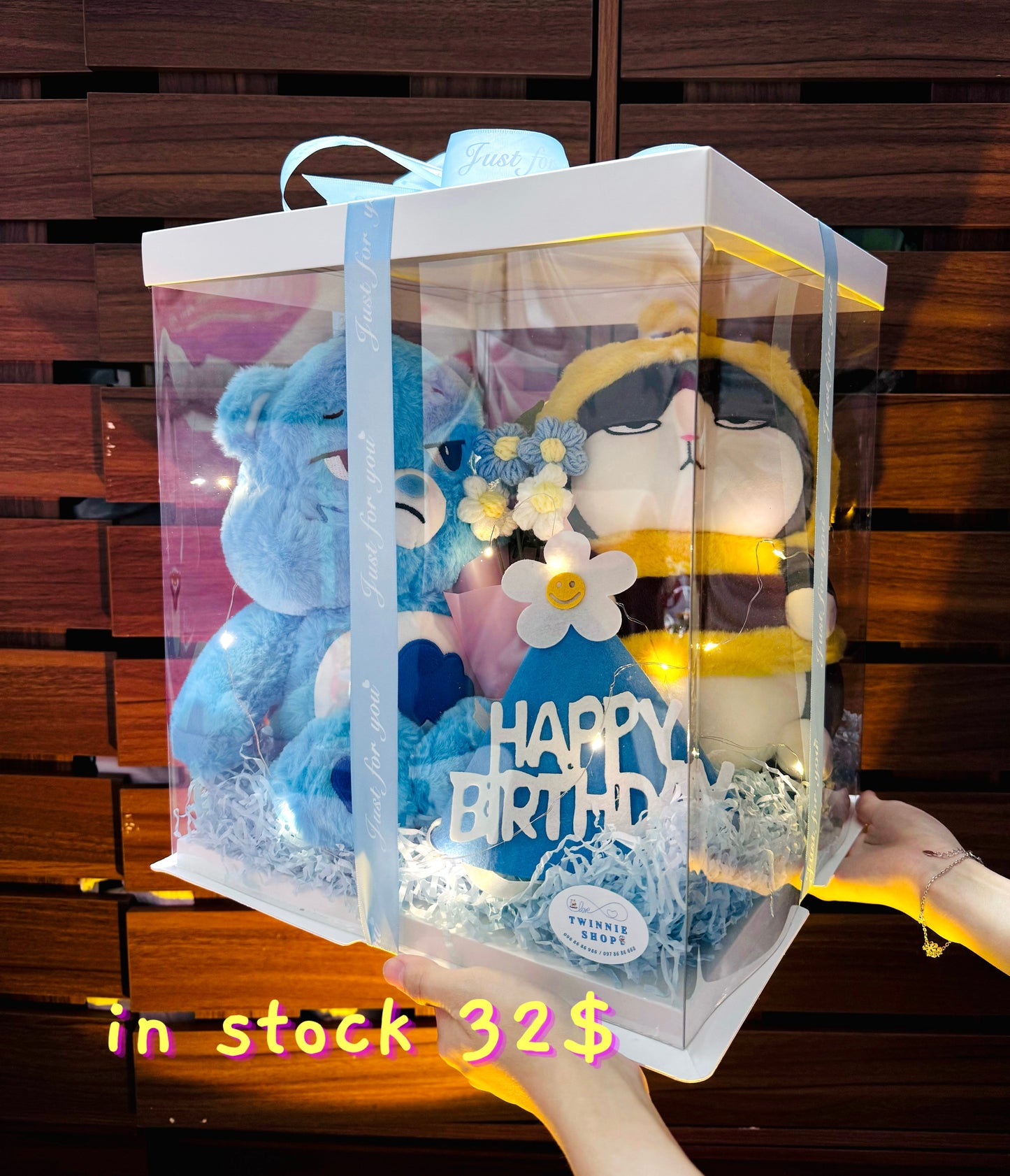 BB | Bee cat birthday gift bag