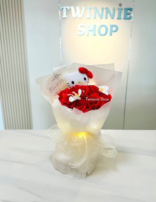 FW | Kitty red rose bunch