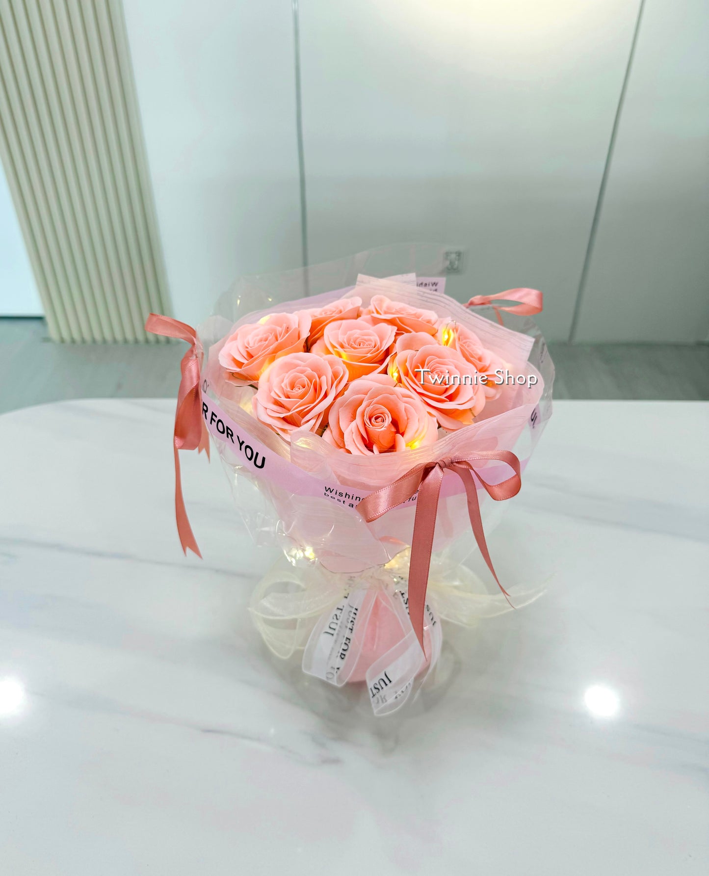 FW | Pink rose flower bunch
