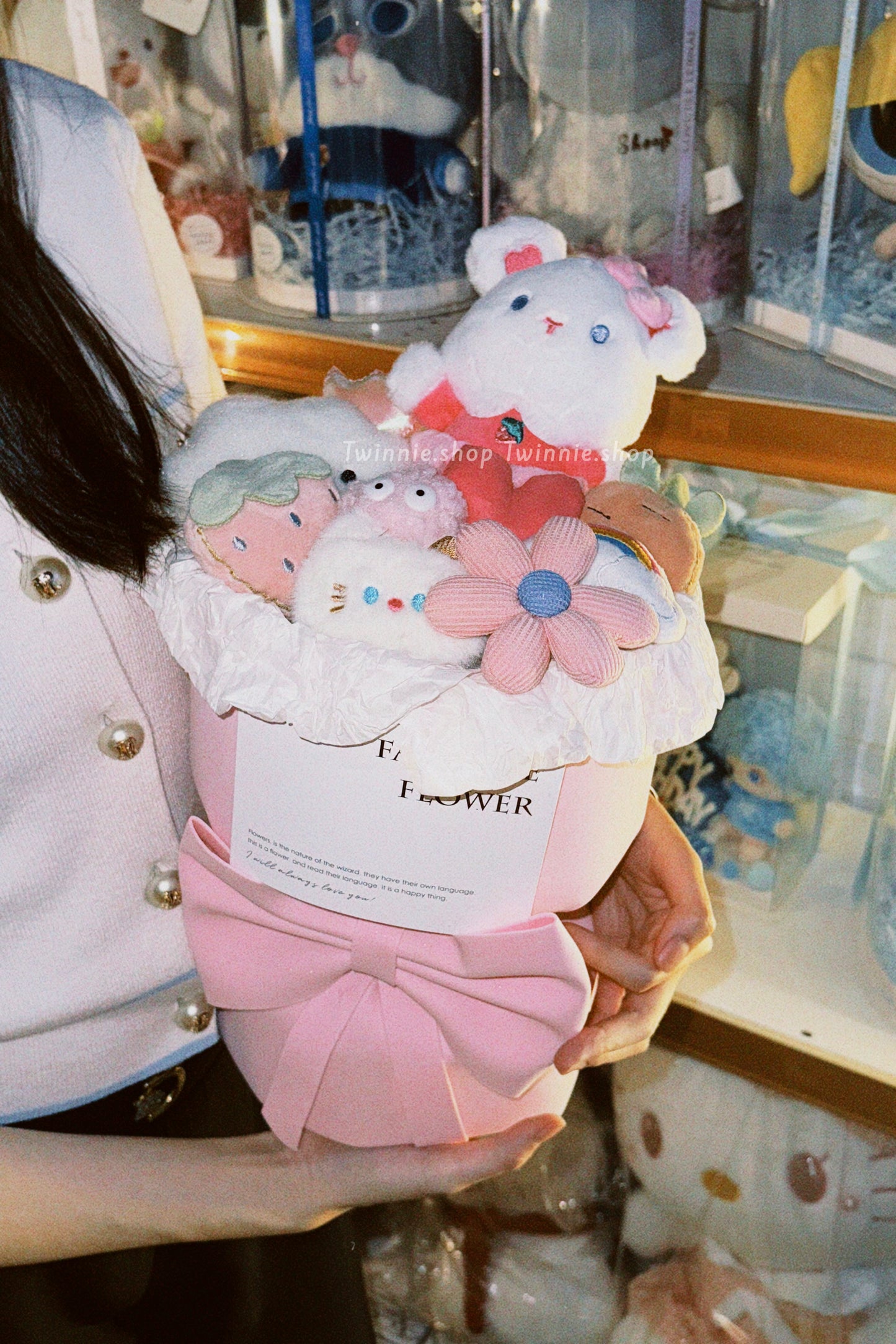 FW | Pink bear flower bunch