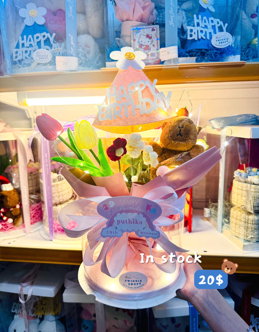 FW | Capybara flower bunch gift box