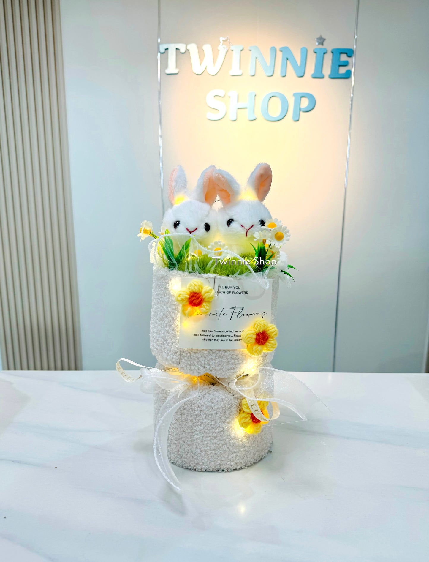 FC | Rabbit couple white bunch