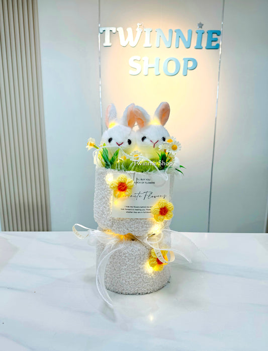 FC | Rabbit couple white bunch