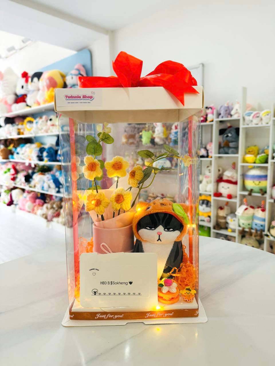 KCB | cat keychain flower set