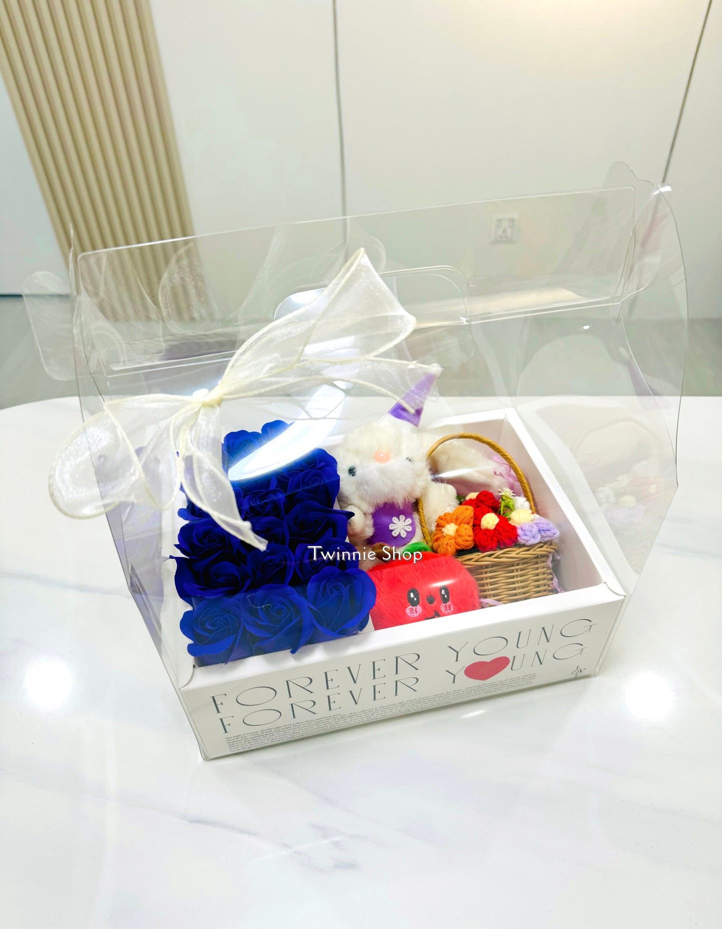 KCB | Purple rose bunny gift box