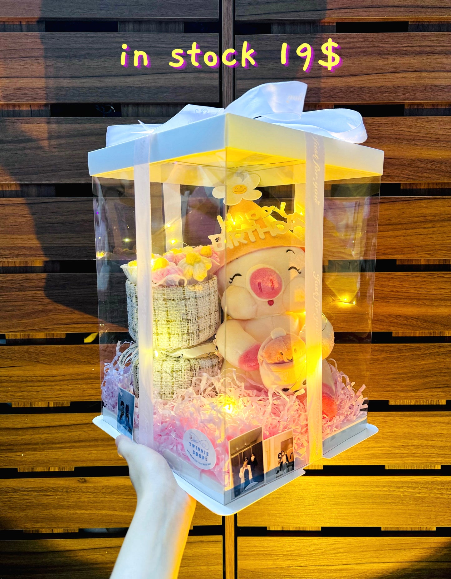 BD18 | pig birthday flower bunch