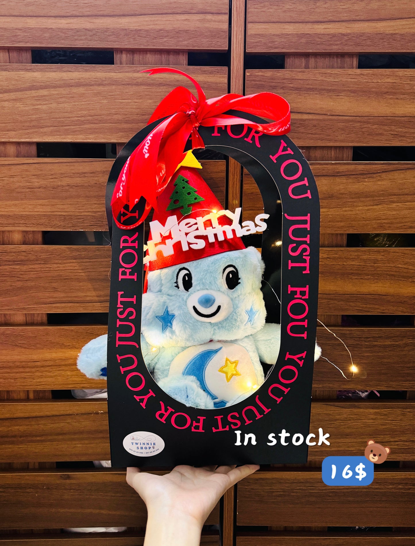Xmas | Christmas care bear gift bag