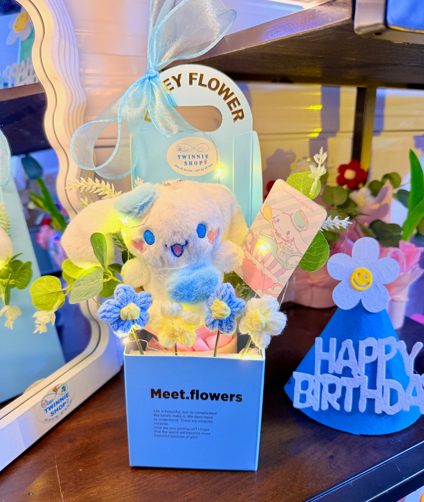 EVB | Cinamoroll keychain flower set