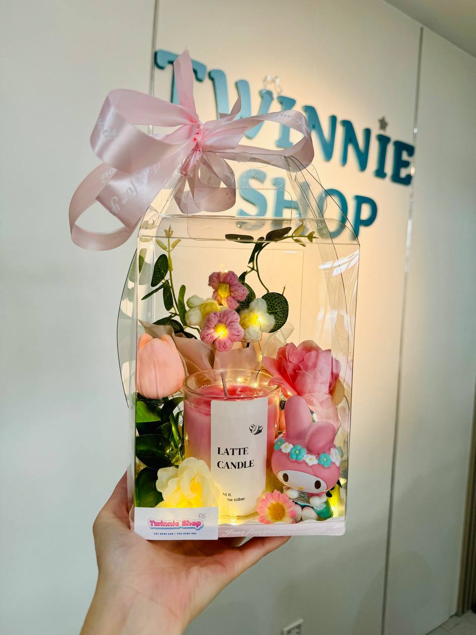 CD | Pink candle flower set