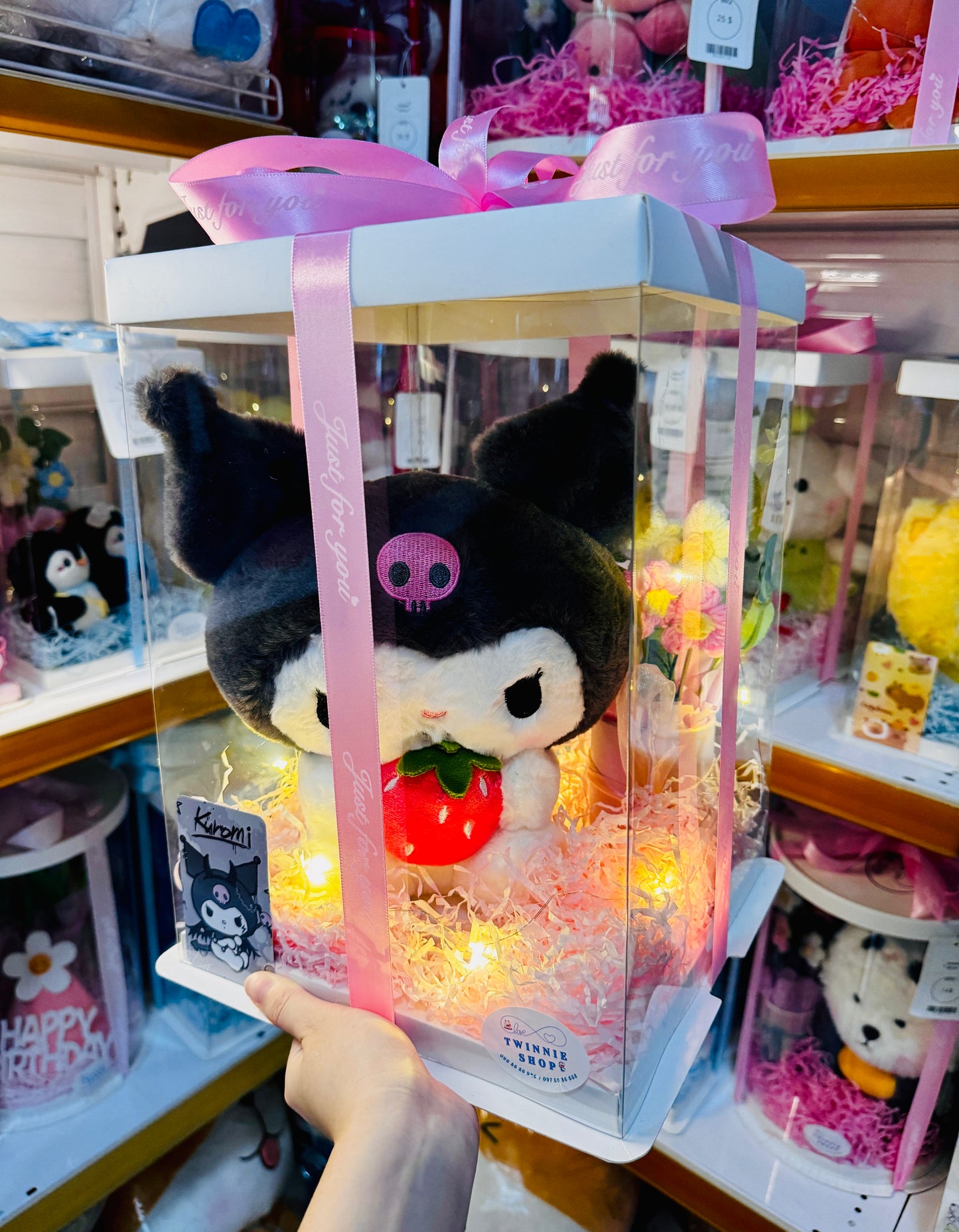 SRBFW | Strawberry Kuromi flower box